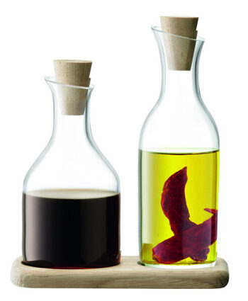 3-piece Handmade Vinegar & Oil Set Serve