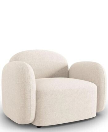 Design armchair "Blair", chenille melange