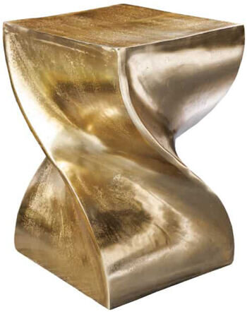 Twist Gold" side table 30 x 45 cm